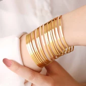 15 gr(gram) 22 Ayar İşçiliksiz Kibrit Çöpü Bilezik - 3