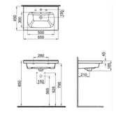 Kale İdea 2.0 65X45 Etajerli Lavabo - 2