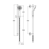 Kale Karina Sürgülü El Duş Seti Rose Gold - 2