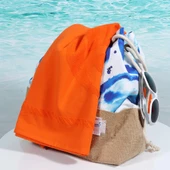 Anemoss Yelken Plaj Havlusu Turuncu 140x70 cm - 6