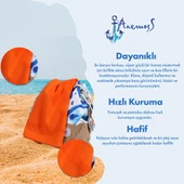 Anemoss Yelken Plaj Havlusu Turuncu 140x70 cm - 12