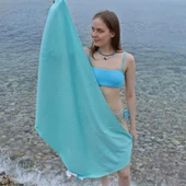 Anemoss Gemici Bağları Plaj Havlusu Mint Yeşili 140x70 cm - 10