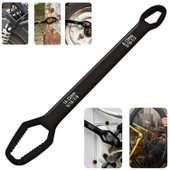 Victor Çift Ağızlı Evrensel Kendinden Sıkma Çok Amaçlı Anahtar Çelik İngiliz Torx Cırcır Anahtarı Mat Siyah 8-13 / 14-22 mm - 1