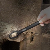 Victor Çift Ağızlı Evrensel Kendinden Sıkma Çok Amaçlı Anahtar Çelik İngiliz Torx Cırcır Anahtarı Mat Siyah 8-13 / 14-22 mm - 6