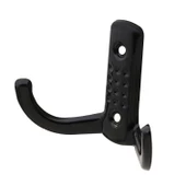 Noktalı Vestiyer Duvar Askısı Dolap Elbise Askılığı Siyah Metal Askı (100 ADET) - 4