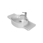 Turkuaz Cerastyle Harmony Etajerli Lavabo 100x37,5 cm (Sağdan Hazneli) - 1