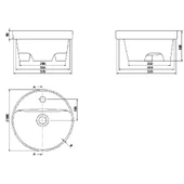 Turkuaz Cerastyle Suit Tezgah Üstü Lavabo 38 thumbnail 3