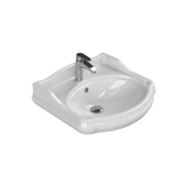 Turkuaz Cerastyle 1837 Etajerli Banyo Lavabo ve Ayak 60x54 cm - 2