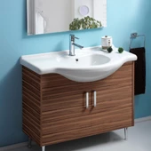 Turkuaz Cerastyle Nil Etajerli Banyo Lavabo 85*50 cm thumbnail 2