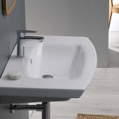 Turkuaz Cerastyle Plus Etajer Uyumlu Banyo Lavabo 90 51 cm - 2