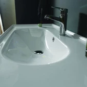 Turkuaz Ceratyle Arya Etajer Uyumlu Damlalıklı Lavabo 120*45 cm thumbnail 4