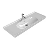 Turkuaz Ceratyle Arya Etajer Uyumlu Damlalıklı Lavabo 120*45 cm thumbnail 1