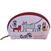 Biggdesign Cats Deri Makyaj Çantası - 1