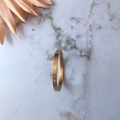 Taşlı Altın Çelik Bileklik - 3