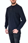 Erkek Büyük Beden Polo Yaka Sweatshirt 2260-BTL BGL-ST02353 thumbnail 9