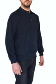 Erkek Büyük Beden Polo Yaka Sweatshirt 2260-BTL BGL-ST02353 thumbnail 3