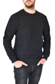 Erkek Büyük Beden Sıfır Yaka Sweatshirt 2268-BTL  BGL-ST02355 thumbnail 8