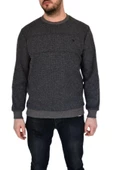 Erkek Büyük Beden Sıfır Yaka Sweatshirt 2245-BTL BGL-ST02357 thumbnail 11