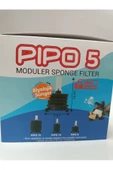 Pipo 5 Biyolojik Süngerli Akvaryum Pıpo Filtre 9x16cm - 4