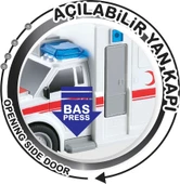 Adel Nitro Speed Polis Ambulans 1:20 Sesli Işıklı Beyaz thumbnail 2