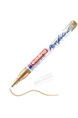 Edding 5300 İnce Uçlu Akrilik Markör - Altın - 1-2 Mm’Lik İnce Yuvarlak Uç - 1