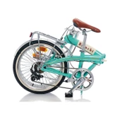 BIANCHI FOLDING 20 JANT VINTAGE 285H 7-V VB CELESTE-KREM - 2