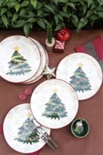 Yılbaşı Serisi 6 lı Servis Tabağı 25 cm - 1