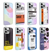 iPhone 14 Pro Kılıf Airbag Kenarlı Renkli Desenli Elegans Kılıf thumbnail 10