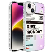 Apple iPhone 13 Kılıf Airbag Kenarlı Renkli Desenli Silikon Zore Elegans Kapak - 1