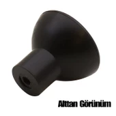 Çayıralan Düğme Çekmece Dolap Kapak Kulpu Kulbu Mat Siyah Plastik Kulp - 4
