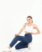 Kargo Cepli Bol Paça Kot pantolon 26694 - 1