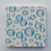 Şeker Portakalım Dekoratif Figürlü Doğal Taş Banyo Gider Kapağı Süsü Tekli 10X10 Cm - 1