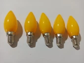 hagiki (5 Adet) LED 1 WATT SARI E 14 DUY GECE LAMBASI AMPULÜ 50/60 Hz. 220 volt (5 Adet) - 1