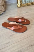 004 4300 Topukla Kadın Hakiki Deri Bodrum Sandalet - 12