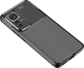 Xiaomi Mi 12T Pro Kılıf Zore Negro Karbon Tasarım Silikon Kılıf thumbnail 9