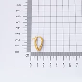 2,5 cm Çaplı 14 Ayar Asimetrik Altın Küpe thumbnail 5