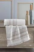 Zeynep Tekstil Trendy Banyo Havlu Seti 70x140 & 50x90 - 1