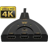 Mobitell 3in1 HDMI To HDMI Switch Pigtail Kablolu 4K Ultra Hd 2160P - 4