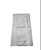 Tuğra Fransız Dantelli Kadife Seccade Namazlık 65 x 120 Gri - 1