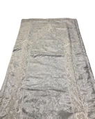 Tuğra Fransız Dantelli Kadife Seccade Namazlık 65 x 120 Gri - 4