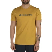 Columbia CSC M Basıc Bıg Logo Brushed SS Tee Erkek Tişört Sarı CS0287-880 thumbnail 1