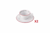 Porland Caribou Tabaklı Kahve Fincanı 75cc 2li 04AP022144 - 1