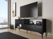 Wood'n Love Katre 150 Cm Metal Ayaklı Tv Ünitesi - Siyah / Siyah - 1