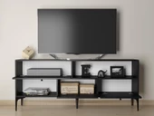Wood'n Love Katre 150 Cm Metal Ayaklı Tv Ünitesi - Siyah / Siyah - 2