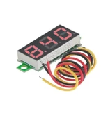 DC 4V-100V 0.28" 3 Kablolu Dijital Mini Voltmetre thumbnail 1
