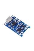 TP4056 Mikro USB Akım korumalı 1A 3,7V Lityum Pil Şarj Devresi thumbnail 4