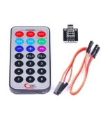 Arduino Kızılötesi IR Alıcı Verici Kumanda Seti Kumanda Kiti - HX1838 thumbnail 1