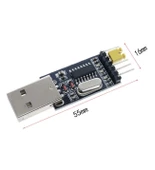 CH340G USB to RS232 TTL UART Çevirici Modül Seri Port Arduino thumbnail 5