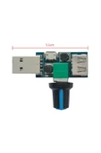 USB Fan Hız Kontrol Modülü - DC 5V-12V 5W - 3