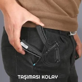 Sertlik Ayarlanabilir 5-60kg Direnç Sayaçlı El Egzersiz Yayı Kırmızı  Yeşil - 8